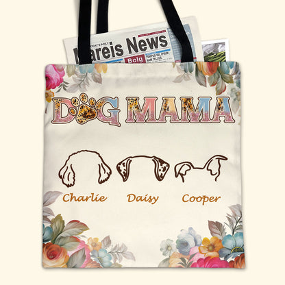 Dog Mama - Personalized Tote Bag TCM27