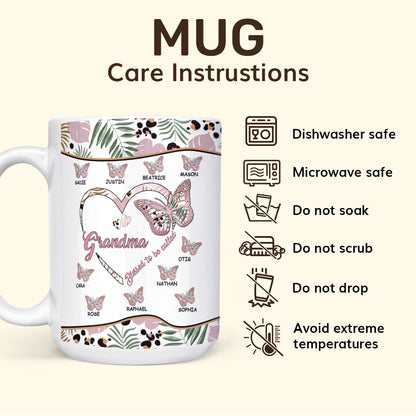 Blessed To Be Called Grandma - Personalized Ceramic Coffee Mug TCCCM74