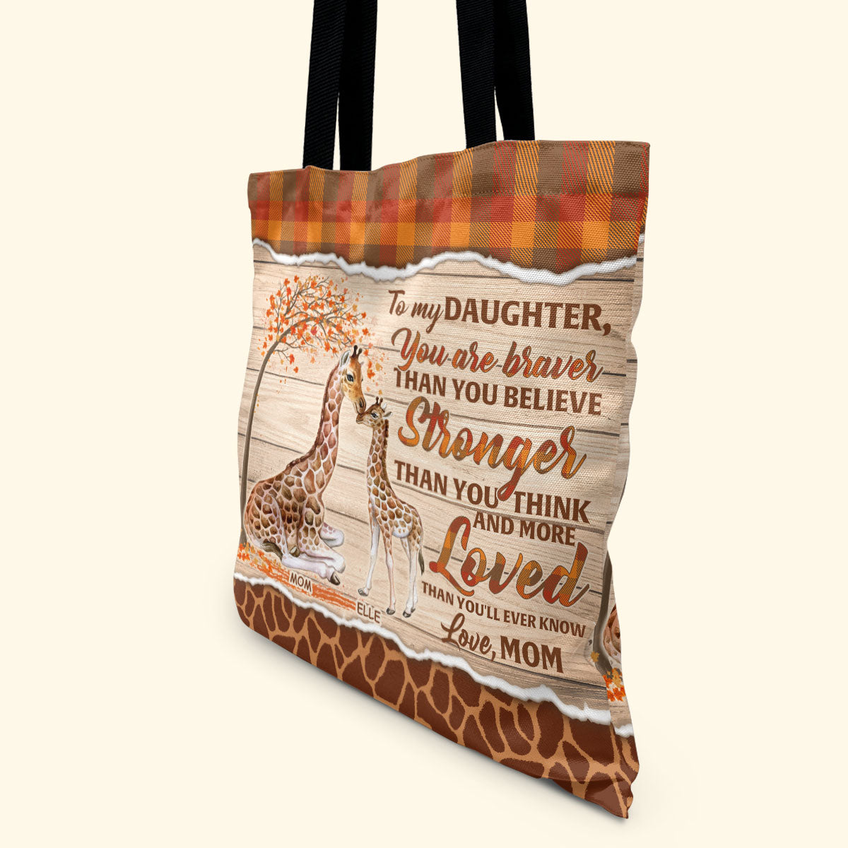 To My Daughter - Personalized Tote Bag TCTBN76