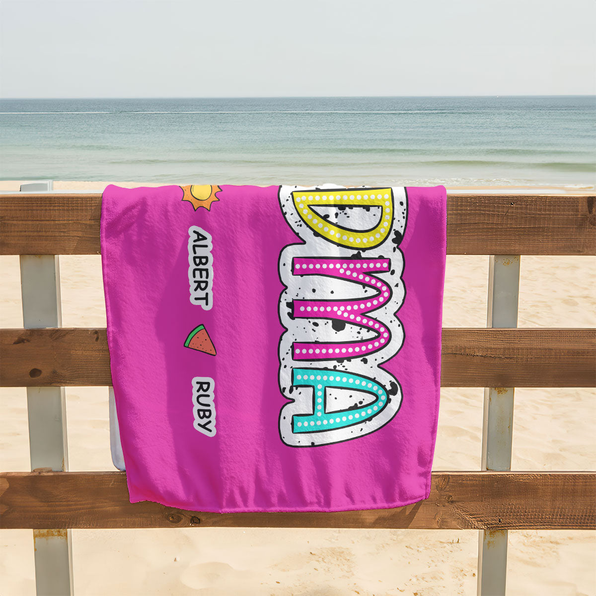 Grandma Sun - Personalized Beach Towel TCBTN45