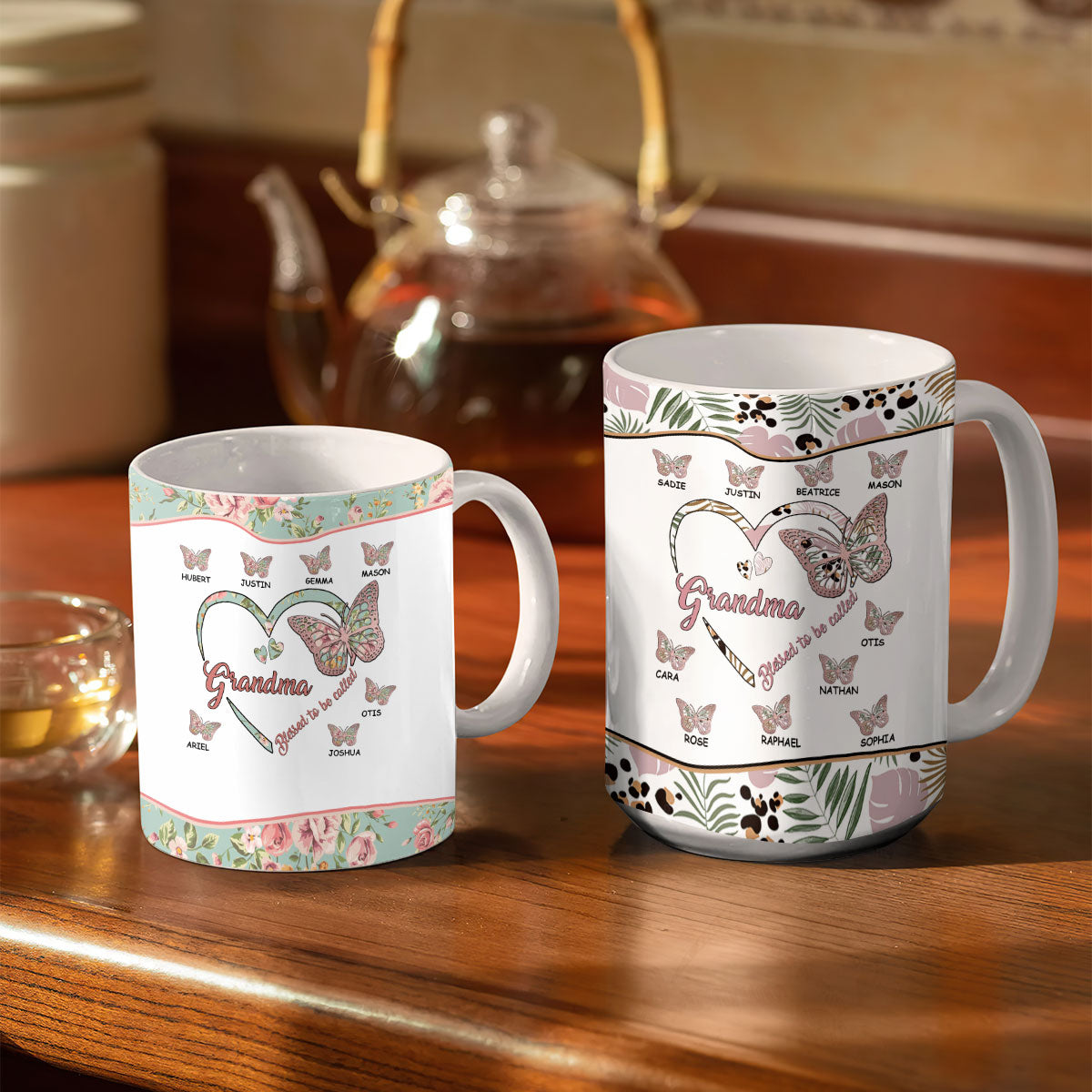 Blessed To Be Called Grandma - Personalized Ceramic Coffee Mug TCCCM74