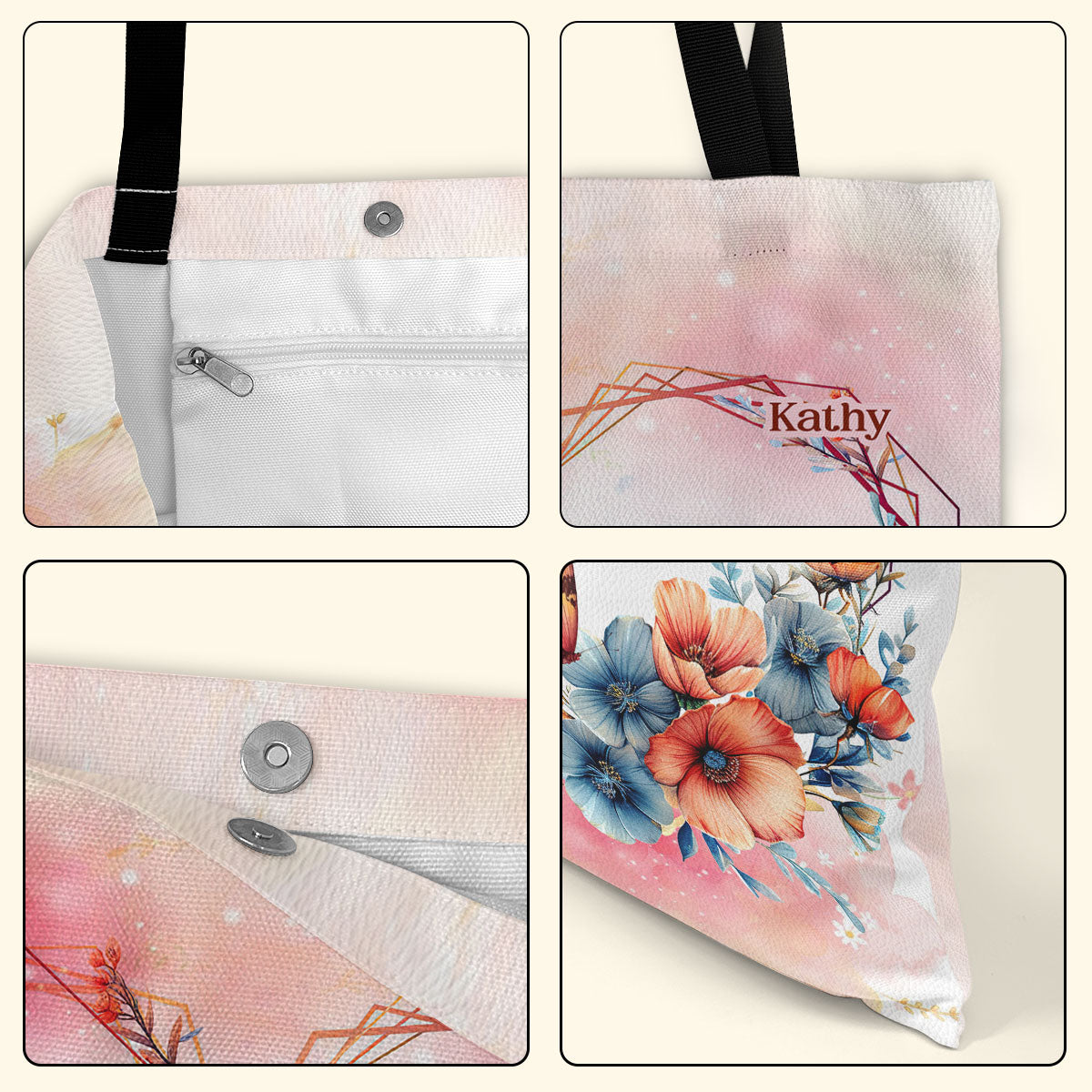 Happy Mother's Day - Personalized Tote Bag TCM28