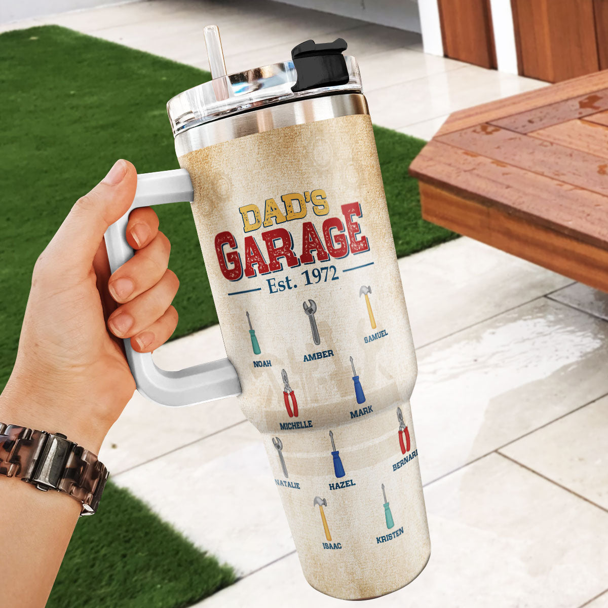 Dad's Garage 20oz, 30oz, 40oz Personalized Tumbler TCSSTN13