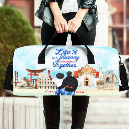 Life Is A Journey Best Traveled Together - Minimalist Duffle Bag TCMDBHA36