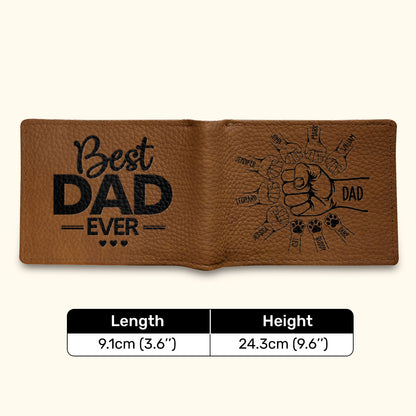 Best Dad Ever - Personalized Folded Wallet For Men TCLFWH860