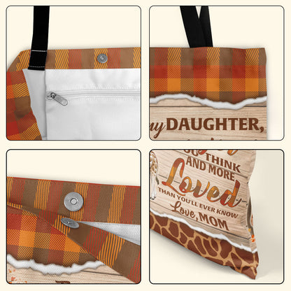 To My Daughter - Personalized Tote Bag TCTBN76